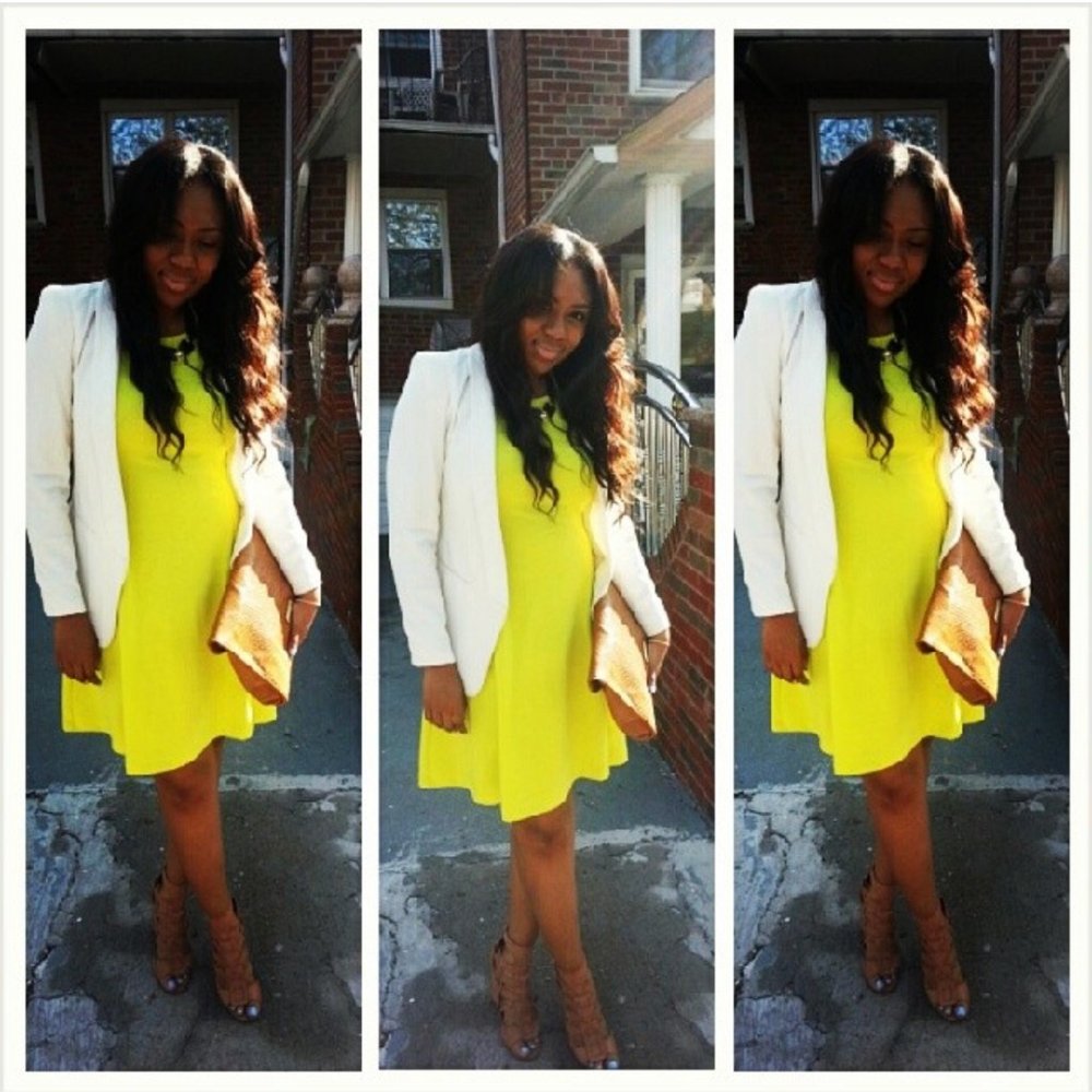 Lime Green Swing Dress